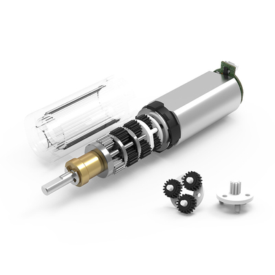 PD008008-5 2100RPM 50gf.Cm Mikro Plastik Planet Şanzıman 8mm Step Dişli Fırça DC Motor