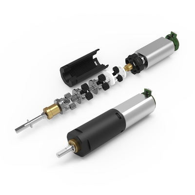 PD008008-5 2100RPM 50gf.Cm Mikro Plastik Planet Şanzıman 8mm Step Dişli Fırça DC Motor