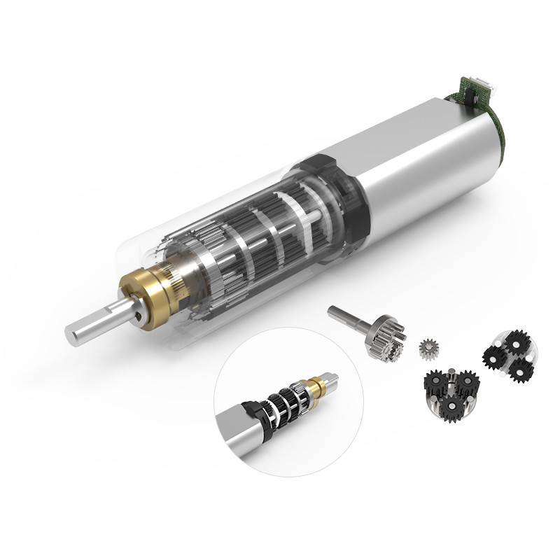 PD008008-5 2100RPM 50gf.Cm Mikro Plastik Planet Şanzıman 8mm Step Dişli Fırça DC Motor